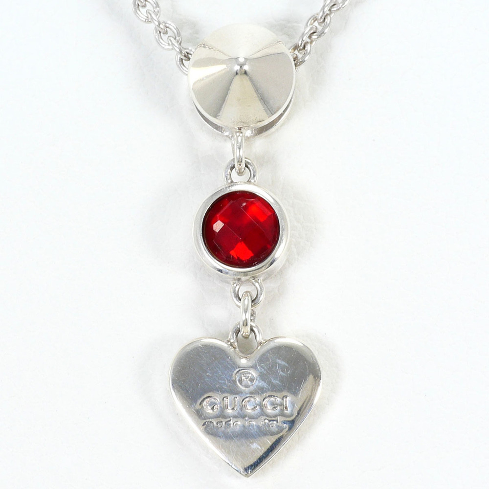 GUCCI Silver Topaz Necklace